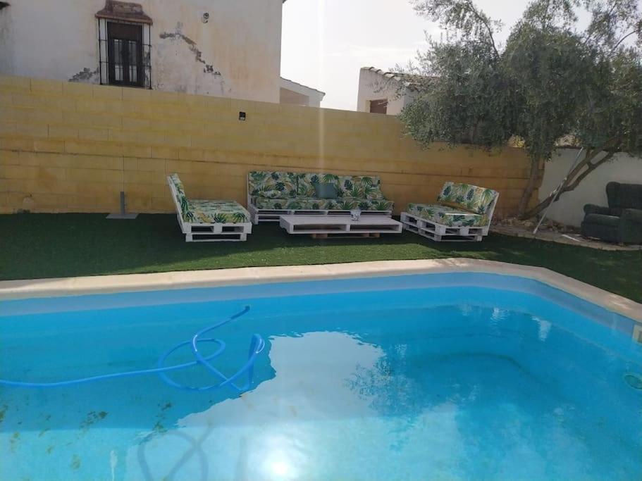 Agradable Casa Con Piscina En La Serrania. 아리아테 외부 사진